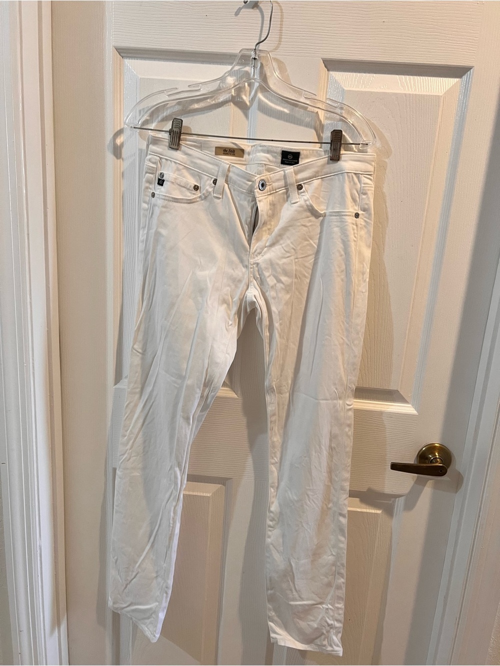 AG Slim White Women's Skinny Pant-the Stilt Cigarette Leg